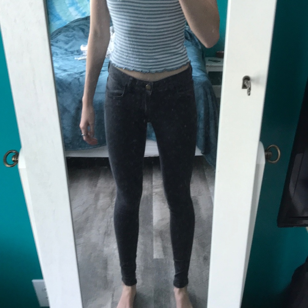 american eagle light washed black jegging